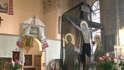 Храм святого апостола і євангеліста Іоана Богослова. 12 квітня 2023 року. Фото: Ірина Гнатюк/Суспільне Харків Храм святого апостола і євангеліста Іоана Богослова. 12 квітня 2023 року. Фото: Ірина Гнатюк/Суспільне Харків