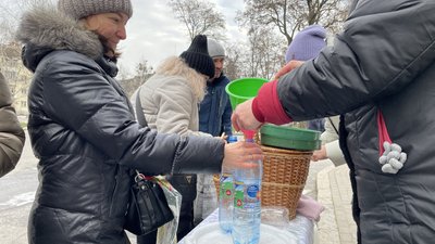 Водохреще у Свято-Успенському соборі Полтави Водохреще у Свято-Успенському соборі Полтави