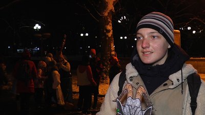 На Соборній вулиці в Миколаєві щедрували пластуни