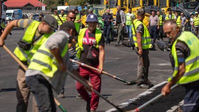 Ремонт Великої кільцевої дороги у Києві 29 липня 2024 року