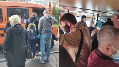 Везуть і стоячих: що не так із "карантинним" проїздом в маршрутках Рівного