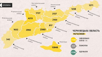 СOVID-19 на Буковині: географія поширення інфекції СOVID-19 на Буковині: географія поширення інфекції