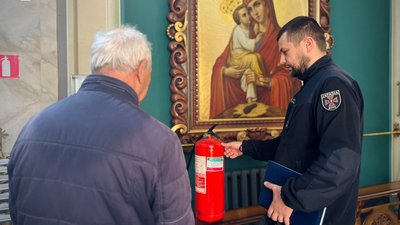 Рятувальники перевіряють храми на дотримання правил пожежної безпеки, Тернопільщина
