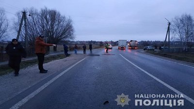 На Тернопільщині водій на смерть збив пішохода і втік з місця події (оновлено)