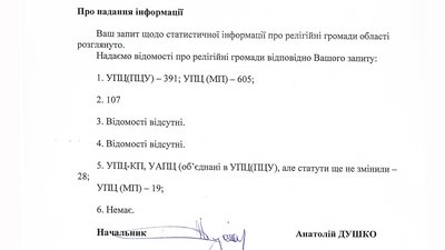 За п’ять років на Житомирщині з Московського патріархату до ПЦУ перейшли понад 100 релігійних громад За п’ять років на Житомирщині з Московського патріархату до ПЦУ перейшли понад 100 релігійних громад