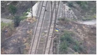 Прапор України в Курдюмовці