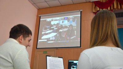 У Вінниці провели телеміст до Дня Соборності У Вінниці провели телеміст до Дня Соборності