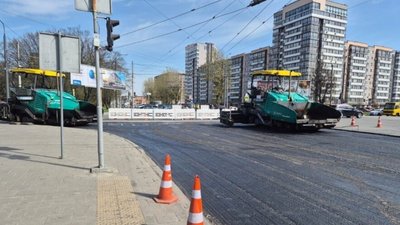Ремонт на вул. Стрийській
