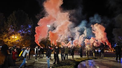 "Україна понад усе": Марш захисників у Харкові "Україна понад усе": Марш захисників у Харкові