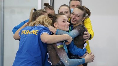 Україна уперше в історії виграла "золото" командного багатоборства на Євро зі спортивної гімнастики