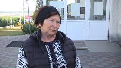 Тетяна Поліщук, жителька села Ходаківці, 3 жовтня 2023. Фото: Суспільне Хмельницький