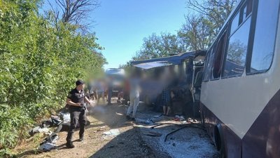 ДТП за участі двох автобусів на Одещині