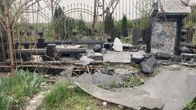 Кладовище №17 у Харкові, квітень 2024 року