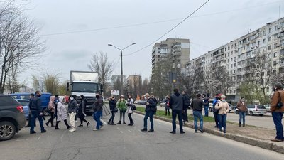 В Одесі підприємці перекрили рух через обмеження в роботі ринку