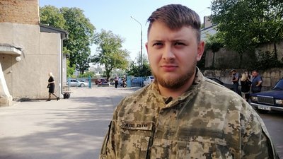 Євген Тхір, військовослужбовець 24 бригади, побратим загиблого Євген Тхір, військовослужбовець 24 бригади, побратим загиблого
