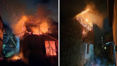 В центрі Мукачева сталася пожежа в будинку