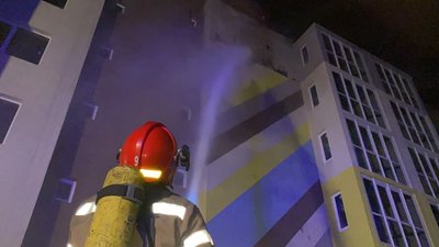 У Києві горіла новобудова