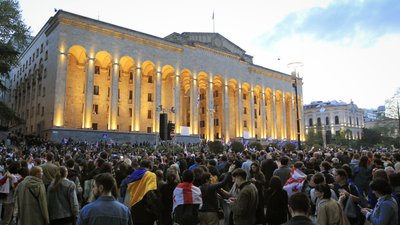Грузія, парламент, протести