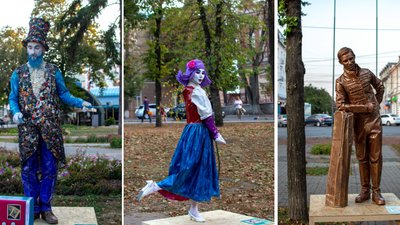 Живі скульптури. У Сумах відбувся "Харитоненко-fest" Живі скульптури. У Сумах відбувся "Харитоненко-fest"
