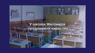 У Житомирі через грип у школах продовжили вимушені канікули