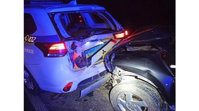Інспектор патрульної поліції Хмельниччини потрапив в ДТП