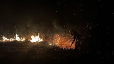 На Черкащині за добу сталися чотири пожежі сухої трави
