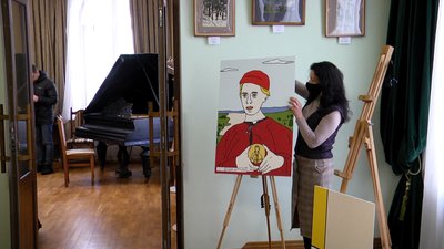 На Житомирщині київський ілюстратор Олександр Грехов презентував проєкт "Десять облич Лесі" На Житомирщині київський ілюстратор Олександр Грехов презентував проєкт "Десять облич Лесі"