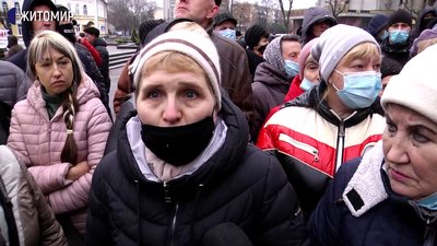 Жителі Житомира вийшли на чергову акцію протесту проти підвищення тарифів (ОНОВЛЕНО)