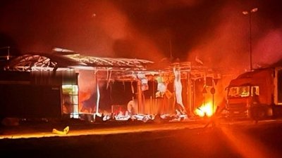 Армія РФ атакувала АЗС у Запорізькій області: виникла пожежа