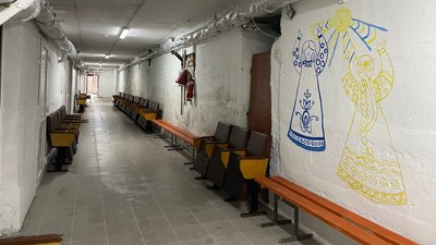 Укриття у Лозівській школі Укриття у Лозівській школі