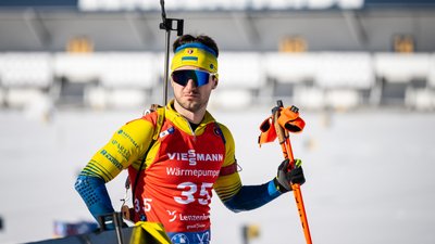 Тарас Лесюк на чемпіонаті світу з біатлону