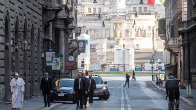 Папа Римський помолився за завершення пандемії коронавірусу Папа Римський помолився за завершення пандемії коронавірусу
