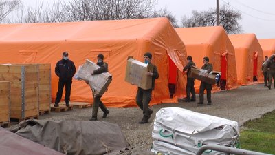 У Богородчанах продовжують згортати мобільний госпіталь