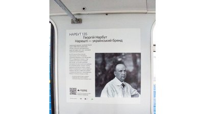 У вагоні київського метро відкрили експозицію про Георгія Нарбута У вагоні київського метро відкрили експозицію про Георгія Нарбута