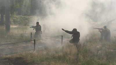 На полігоні під Житомиром 40 пластунів із табору "Легіон" пройшли вишкіл десантника