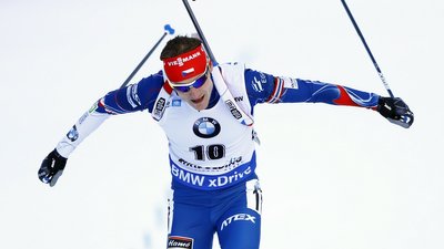 Чеський ексбіатлоніст Ондржей Моравець на Кубку світу 2018 року.
