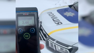 Нетверезі водії на Чернігівщині: у Михайло-Коцюбинській громаді зупили 44-річного водія