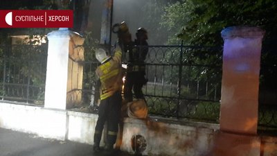 У Херсоні горів передавальний центр радіо та телебачення У Херсоні горів передавальний центр радіо та телебачення