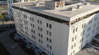 Російська армія обстріляла лікарню у Немишлянському районі Харкова Російська армія обстріляла лікарню у Немишлянському районі Харкова