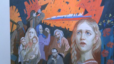 У Франківську під час благодійного аукціону на виставці "Херсонщина — це Україна" вторгували 12 700 грн