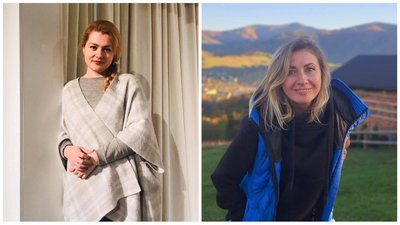 Акторки театру Катерина Саченко та Олена Біла