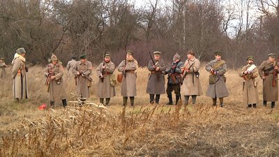 У селі Базар на Житомирщині відтворили події бою між армією УНР та більшовиками У селі Базар на Житомирщині відтворили події бою між армією УНР та більшовиками