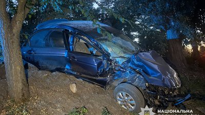 У Кременчуцькому районі 21 серпня водій Kia загинув після зіткнення з деревом