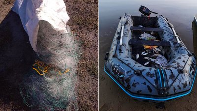 Рибу, сітки та гумовий човен з двигуном вилучили до рішення суду