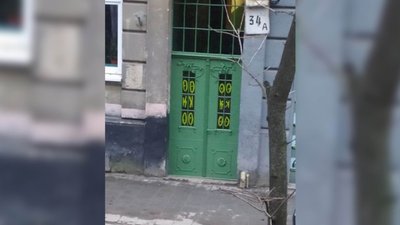 У Львові розмалювали нещодавно відреставровану браму на вулиці Шота Руставелі