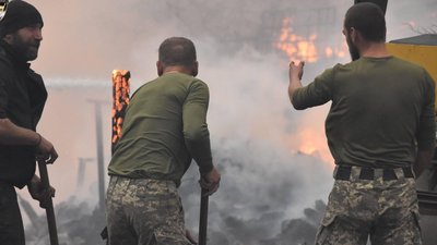 Усі підрозділи Волинської бригади допомагали у ліквідації наслідків пожежі на Луганщині Усі підрозділи Волинської бригади допомагали у ліквідації наслідків пожежі на Луганщині