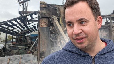 Гаражі, обстріл