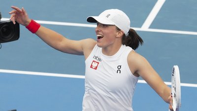 Іга Швьонтек, друга ракетка світу в матчі United Cup-2025 із тенісу.