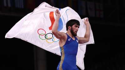 Борець Олімпійського комітету Росії Заур Угуєв на літніх Іграх-2020 у Токіо.
