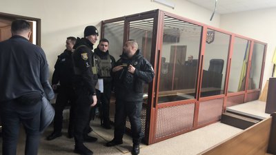 Зала засідань у Печерському суді Києва